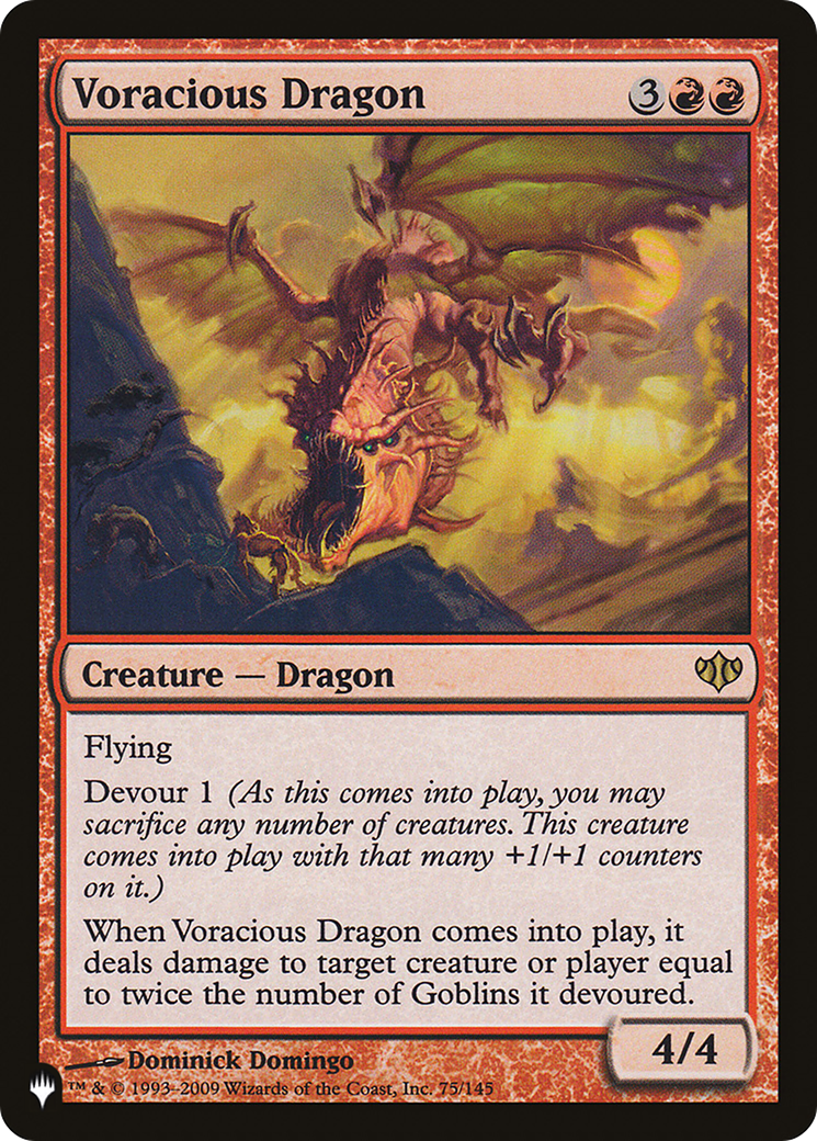 Voracious Dragon (CON-75) - The List