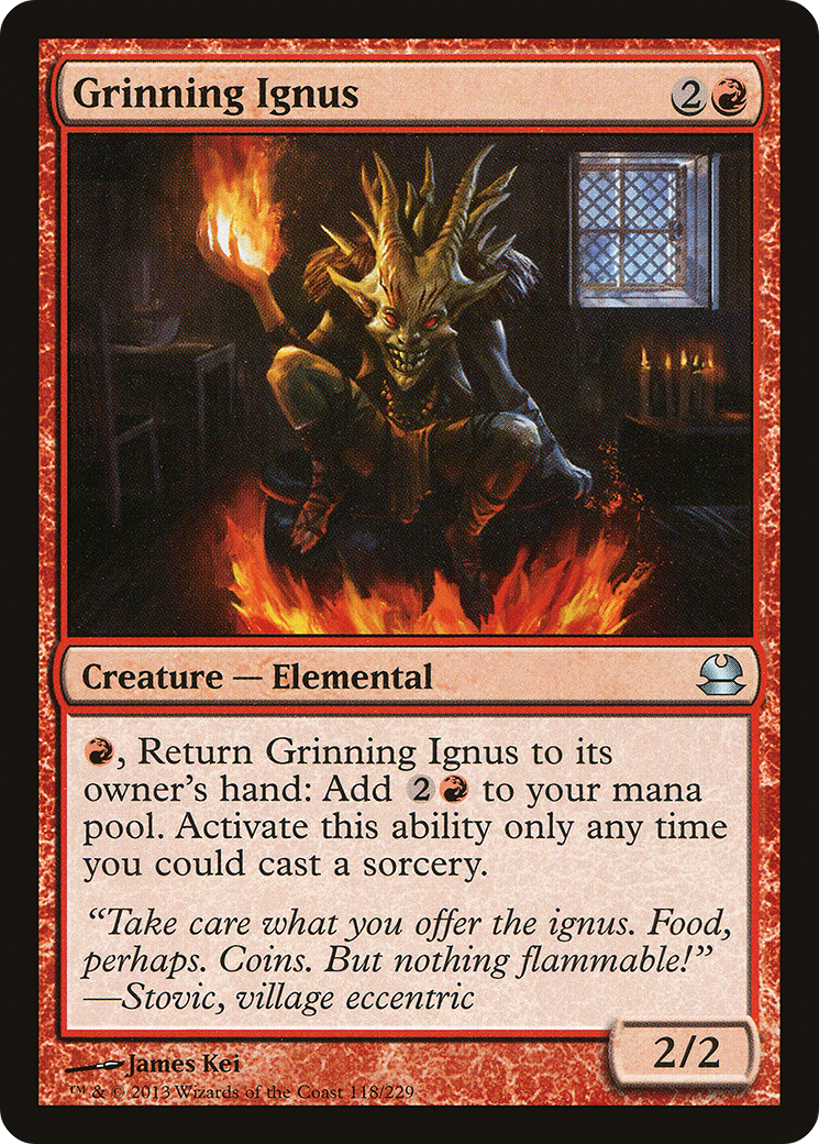 Grinning Ignus (118) Foil - Modern Masters