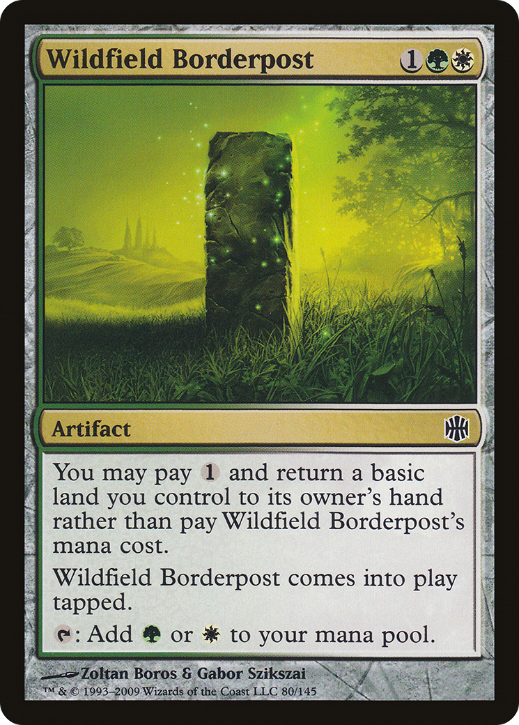 Wildfield Borderpost (080) Foil - Alara Reborn