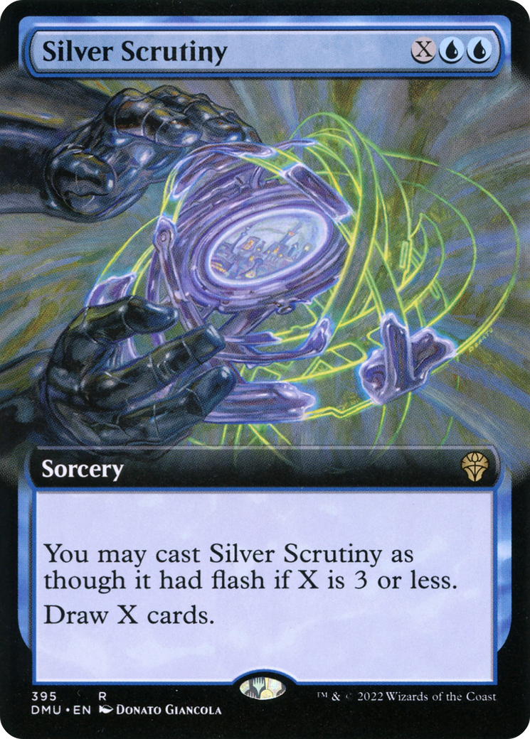 Silver Scrutiny (Extended Art) (395) Foil - Dominaria United