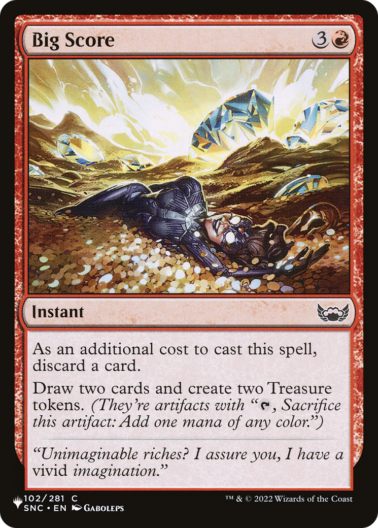 Big Score (SNC-102) - The List