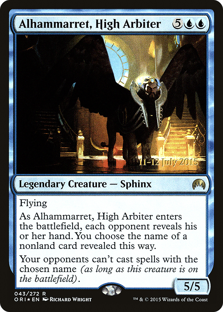 Alhammarret, High Arbiter (43s) Foil - Magic Origins Promos