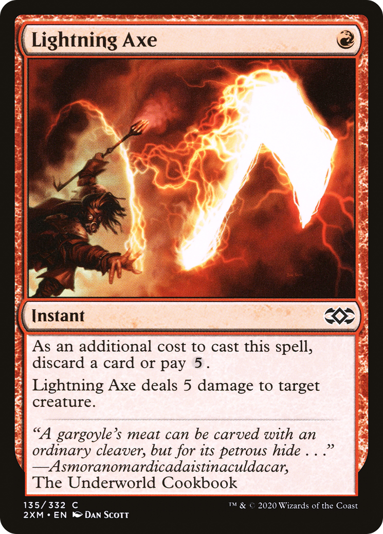 Lightning Axe (135) Foil - Double Masters
