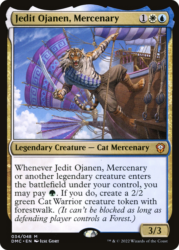 Jedit Ojanen, Mercenary (034) - Dominaria United Commander