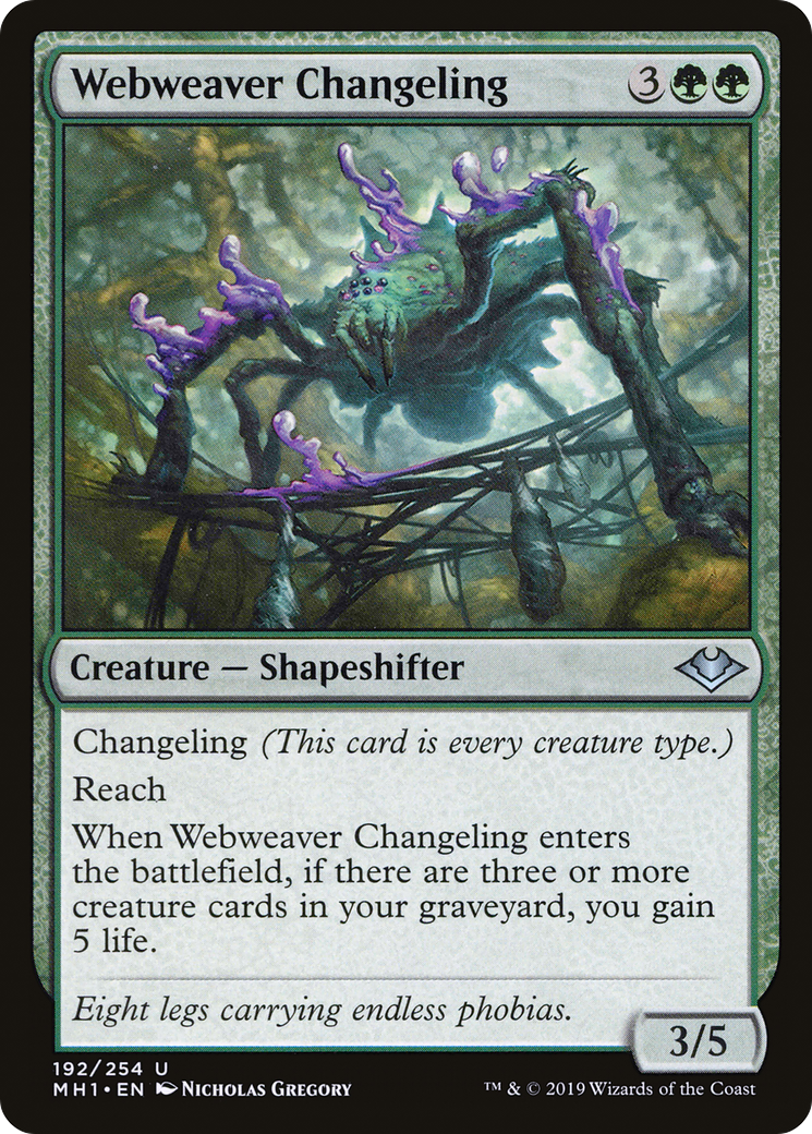 Webweaver Changeling (192) Foil - Modern Horizons