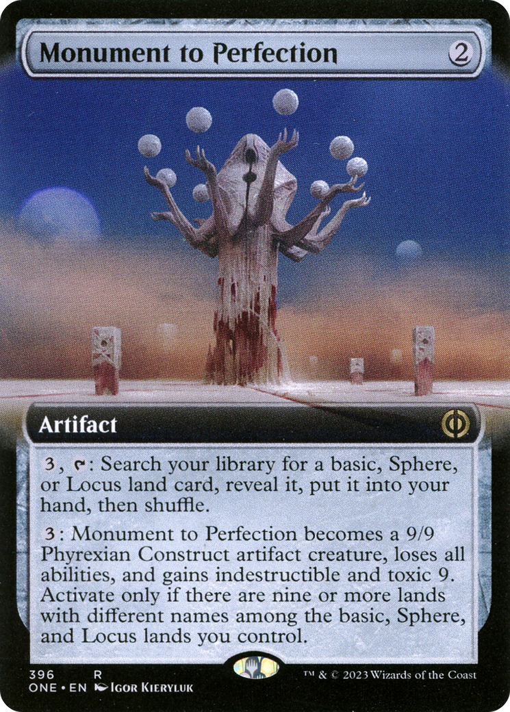 Monument to Perfection (Extended Art) (396) - Phyrexia: All Will Be One