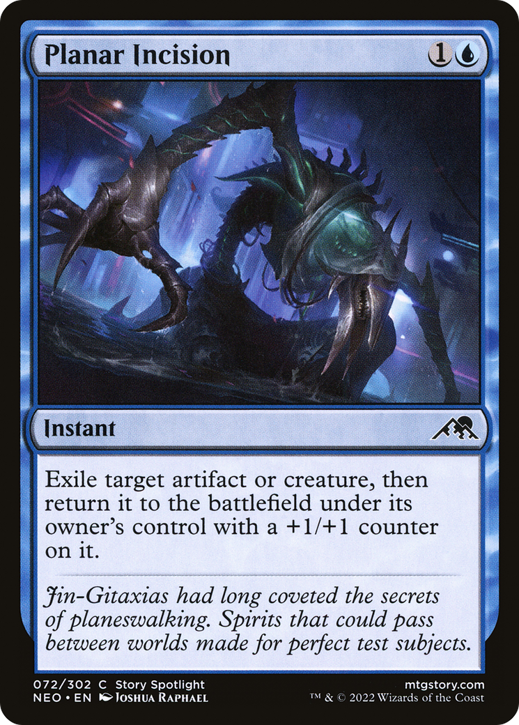 Planar Incision (072) Foil - Kamigawa: Neon Dynasty