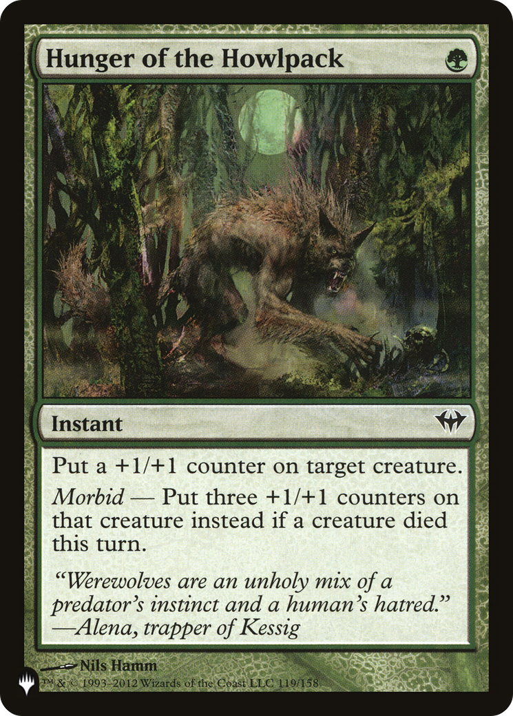 Hunger of the Howlpack (DKA-119) - The List