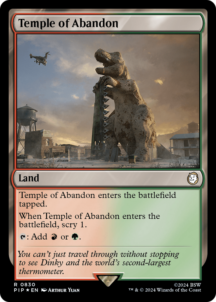 Temple of Abandon (Surge Foil) (830) Foil - Fallout