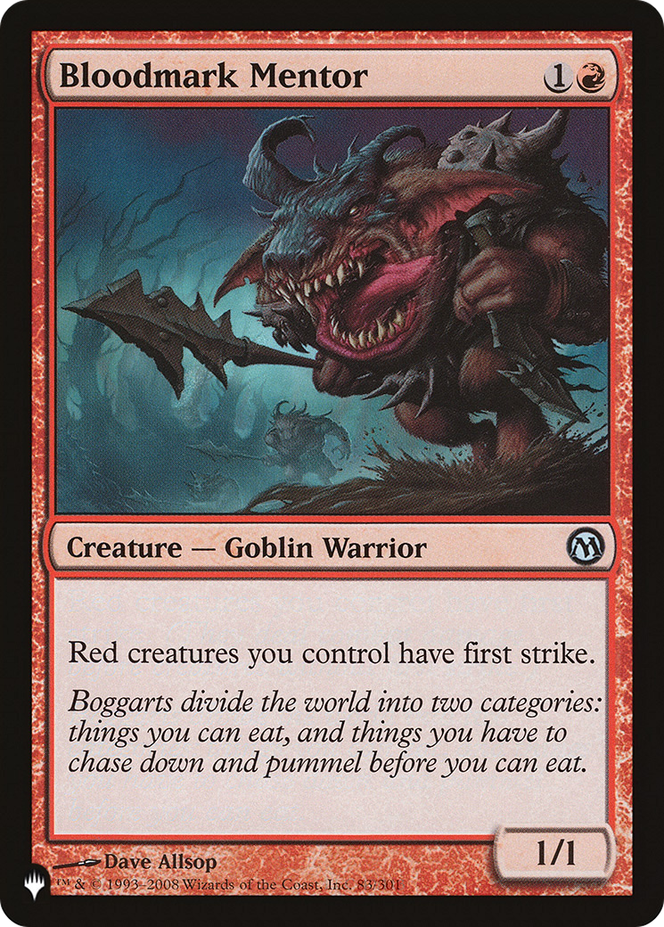 Bloodmark Mentor (DPA-40) - The List