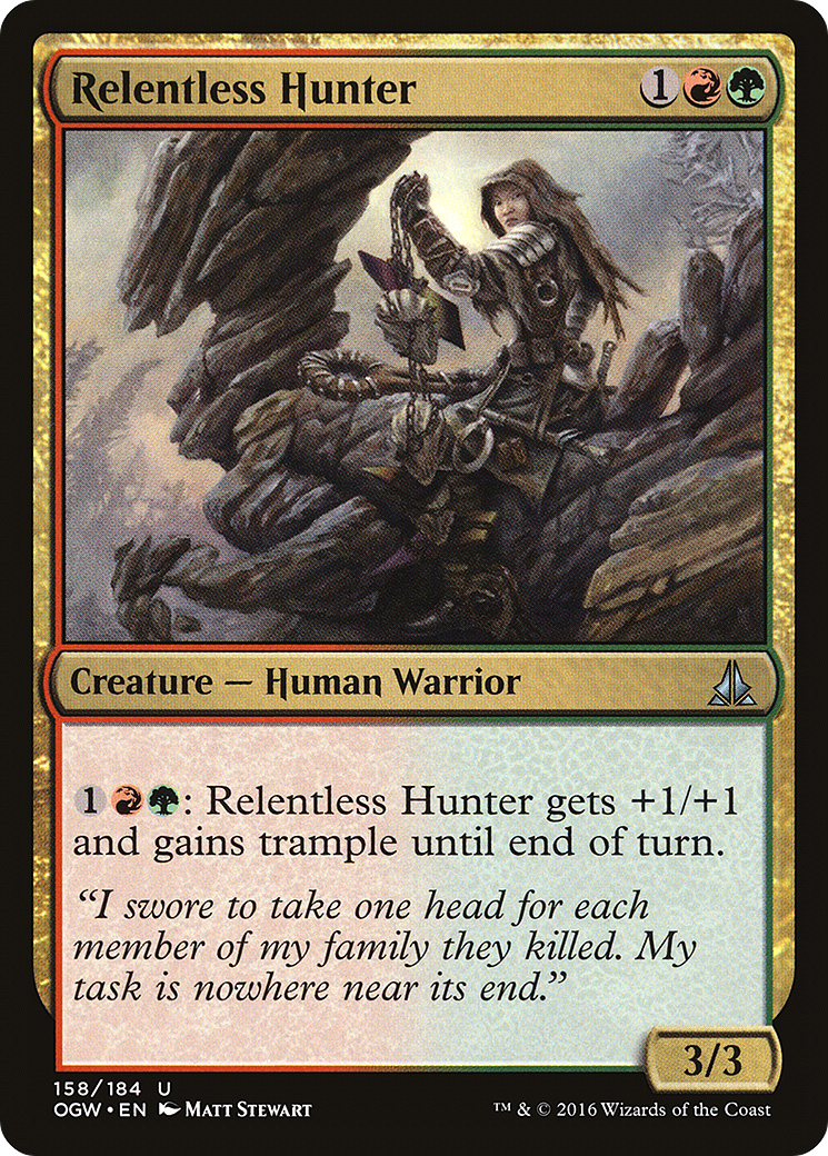 Relentless Hunter (158) Foil - Oath of the Gatewatch