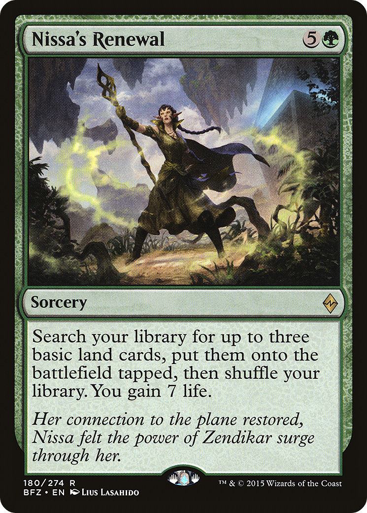 Nissa's Renewal (180) Foil - Battle for Zendikar