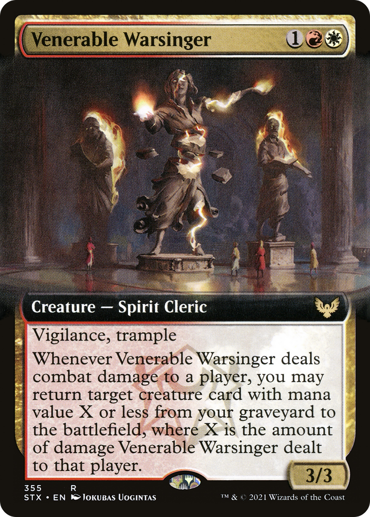 Venerable Warsinger (Extended Art) (355) Foil - Strixhaven: School of Mages