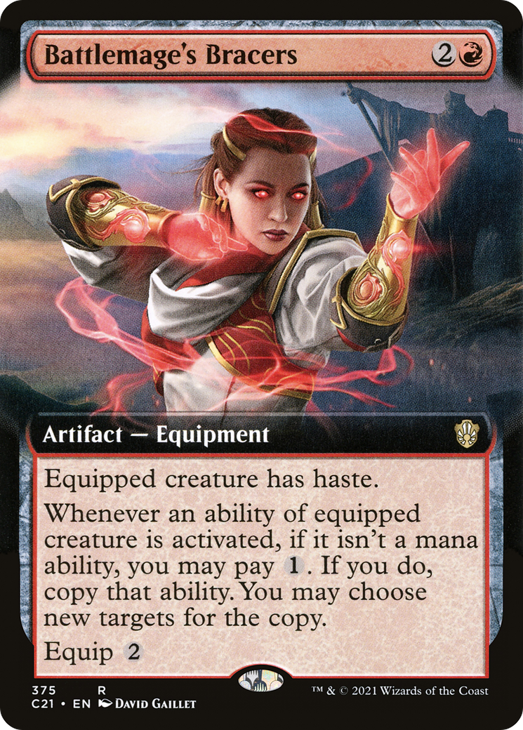 Battlemage's Bracers (Extended Art) (375) - Commander 2021