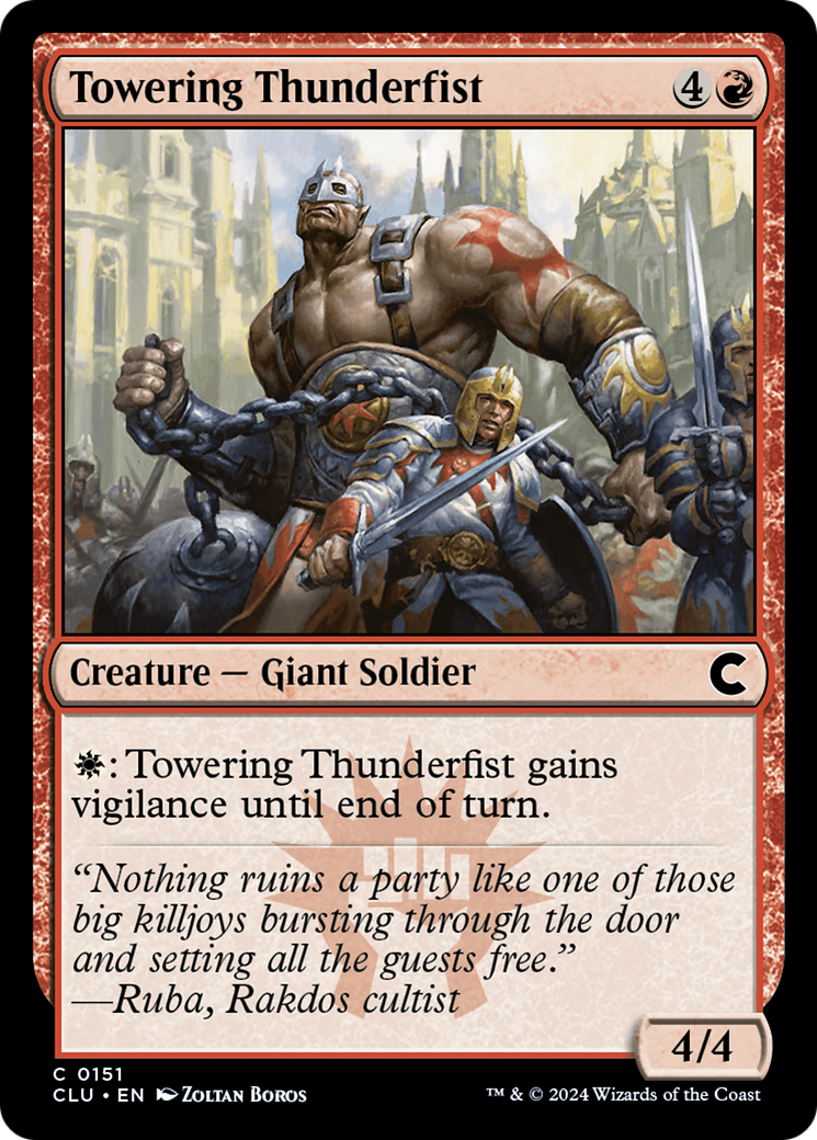 Towering Thunderfist (151) - Ravnica: Clue Edition