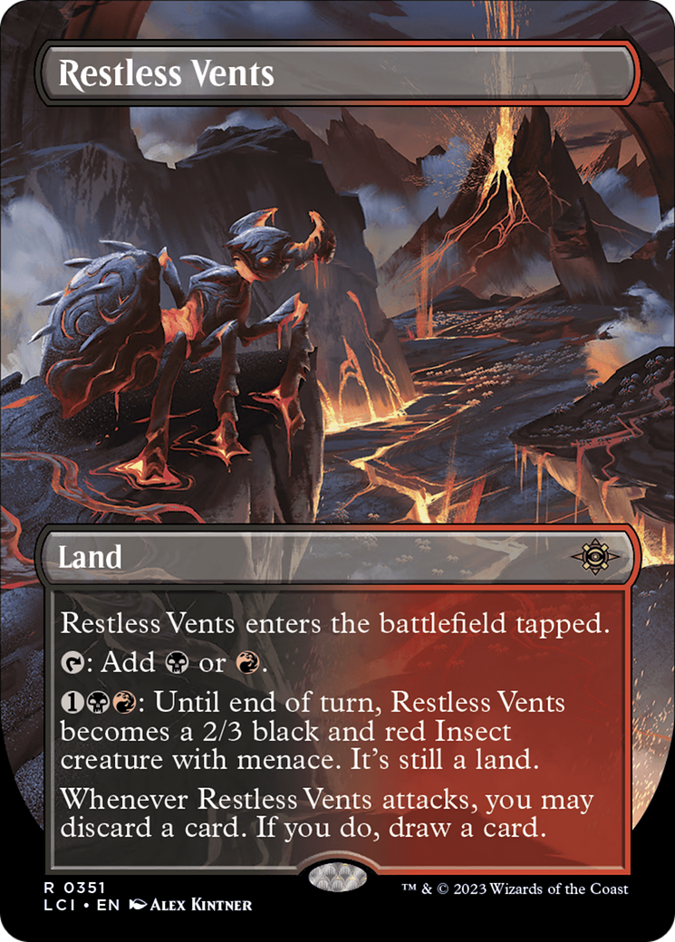 Restless Vents (Borderless) (351) Foil - The Lost Caverns of Ixalan