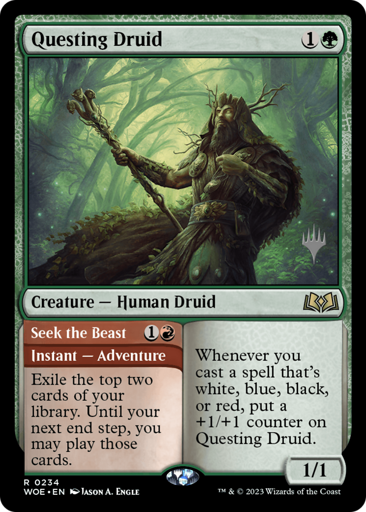 Questing Druid (234) Foil - Wilds of Eldraine Promos
