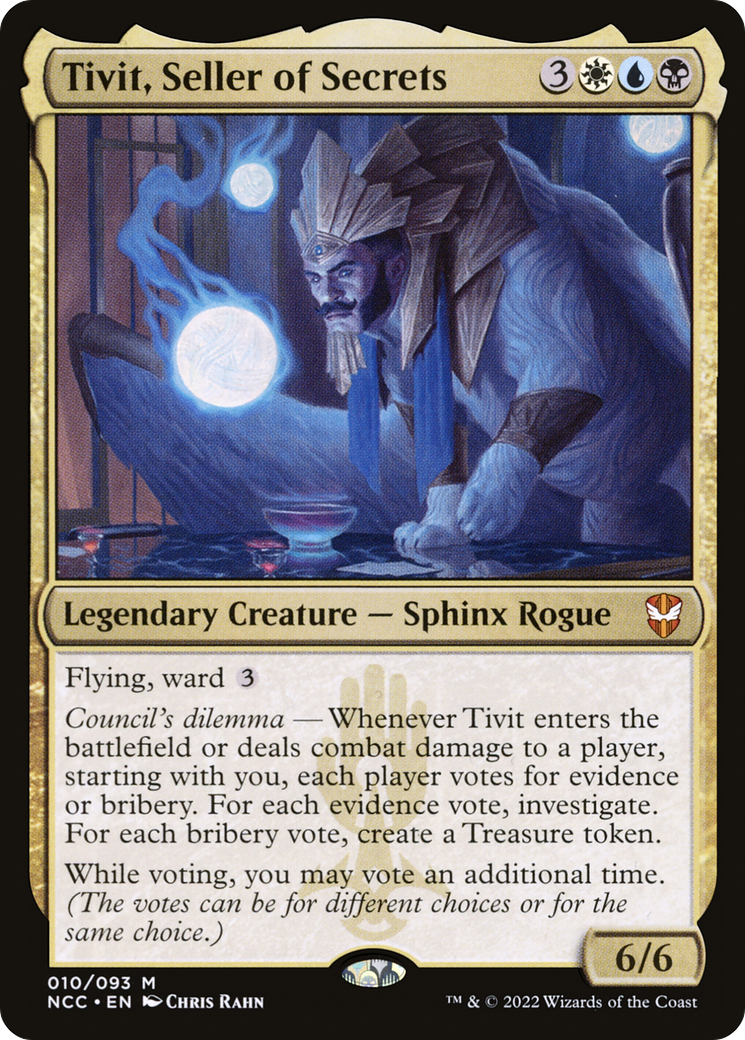 Tivit, Seller of Secrets (010) Foil - New Capenna Commander