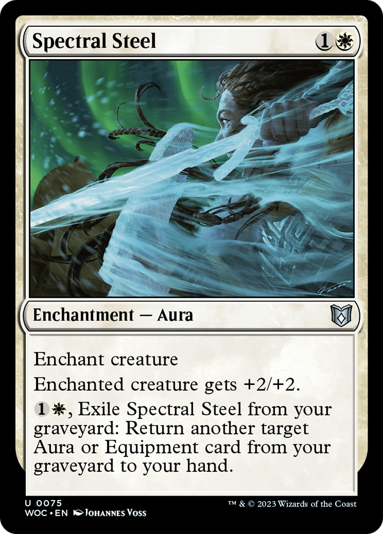 Spectral Steel (075) - Wilds of Eldraine Commander