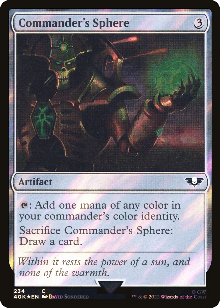 Commander's Sphere (234) Surge Foil - Warhammer 40,000 Commander