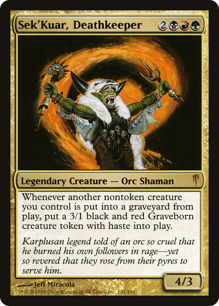 Sek'Kuar, Deathkeeper (131) Foil - Coldsnap