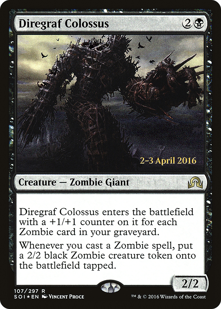 Diregraf Colossus (107s) Foil - Shadows over Innistrad Promos
