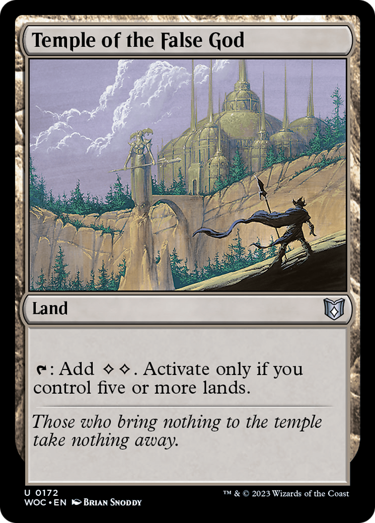 Temple of the False God (172) - Wilds of Eldraine Commander