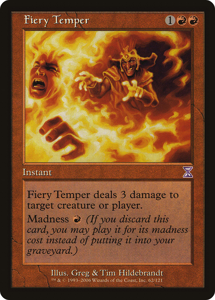 Fiery Temper (Retro) (062) Foil - Time Spiral Timeshifted