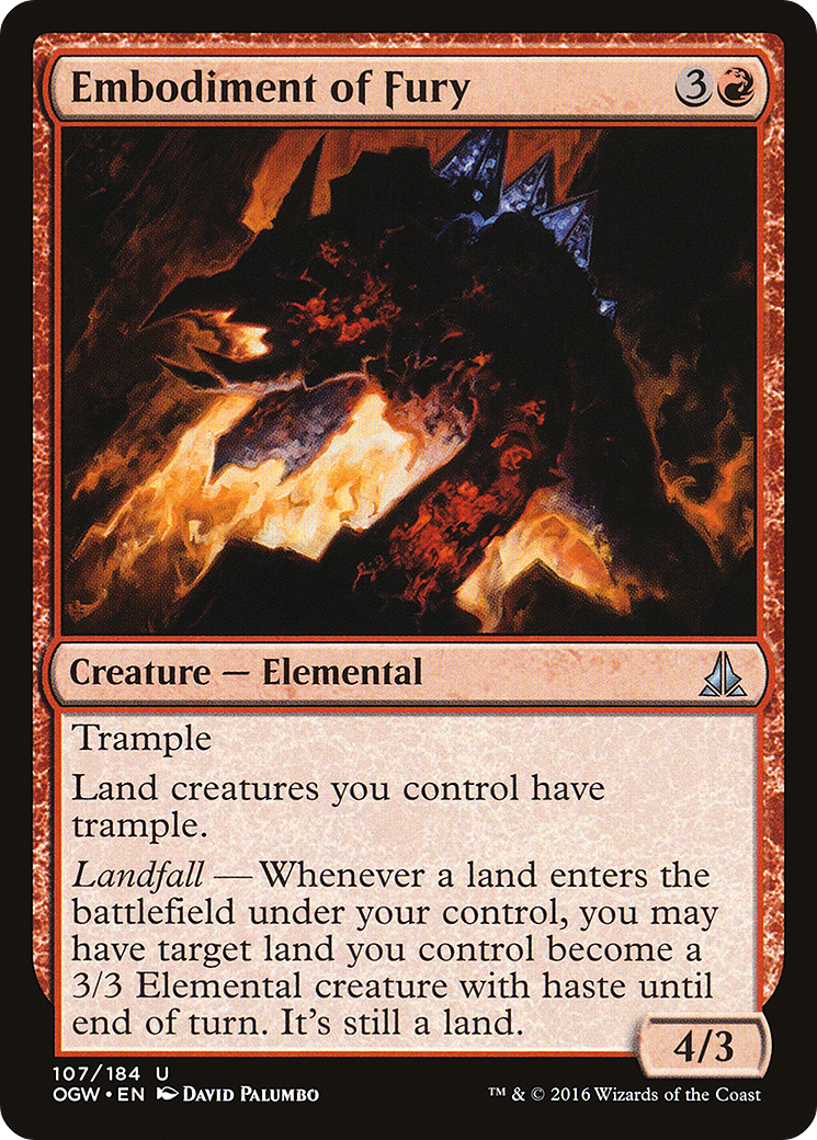 Embodiment of Fury (107) Foil - Oath of the Gatewatch