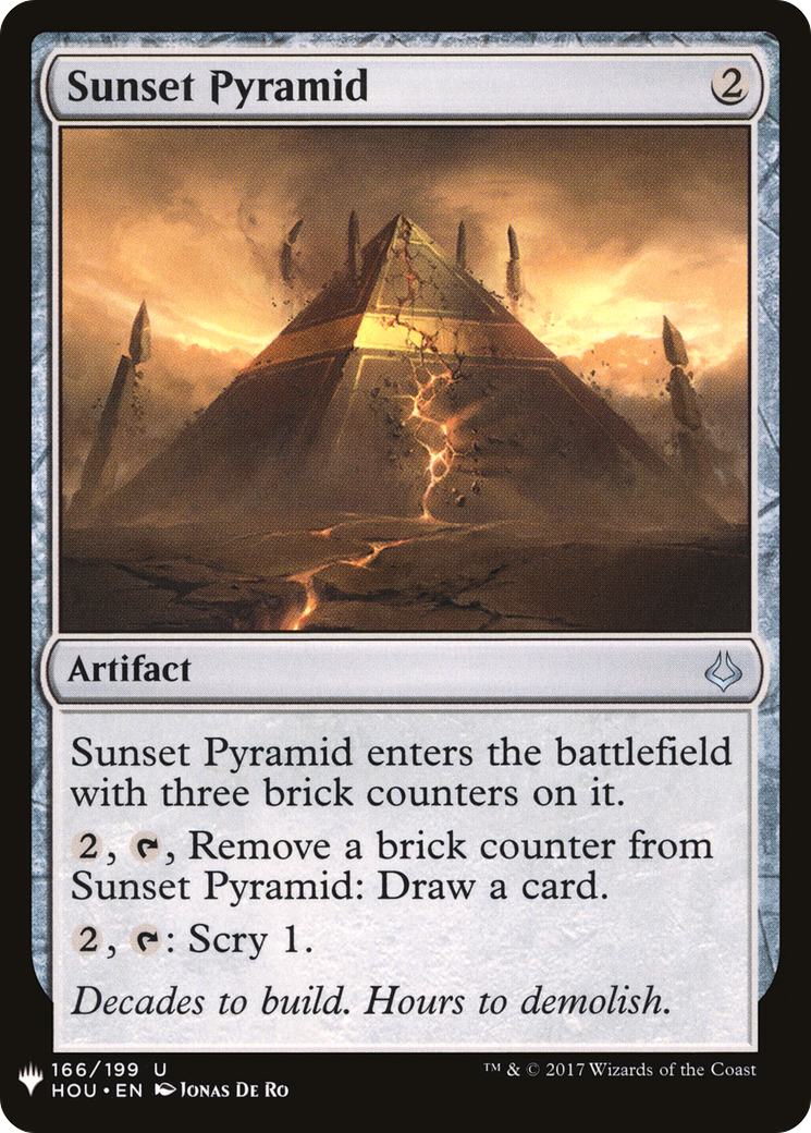 Sunset Pyramid (HOU-166) - The List