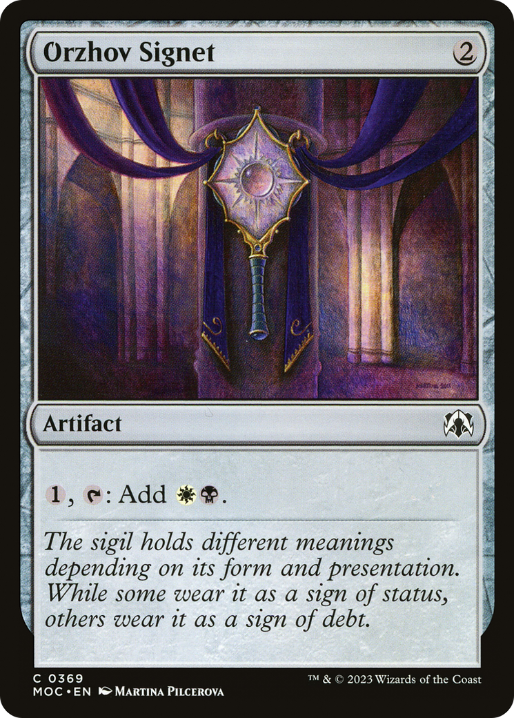 Orzhov Signet (369) - March of the Machine Commander