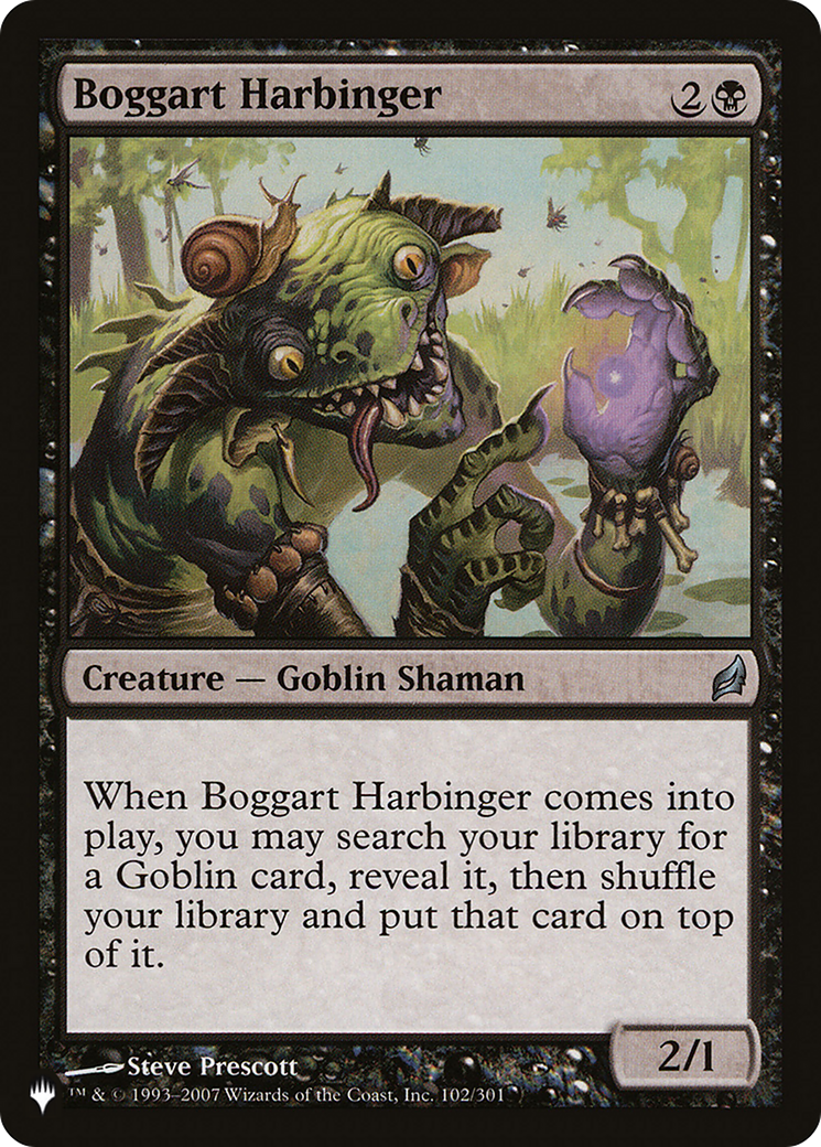 Boggart Harbinger (LRW-102) - The List