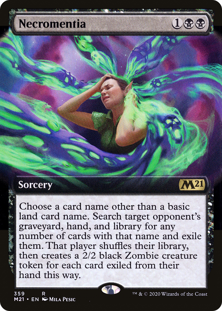 Necromentia (Extended Art) (359) - Core Set 2021