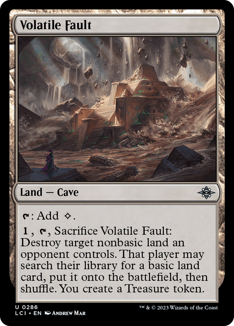 Volatile Fault (286) Foil - The Lost Caverns of Ixalan