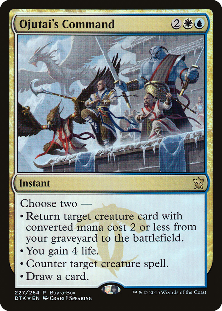 Ojutai's Command (227) Foil - Dragons of Tarkir Promos