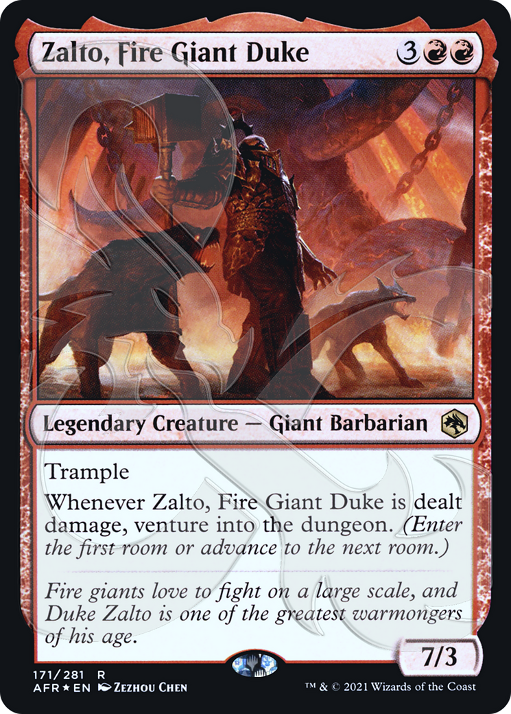 Zalto, Fire Giant Duke (171) Foil - Adventures in the Forgotten Realms Promos