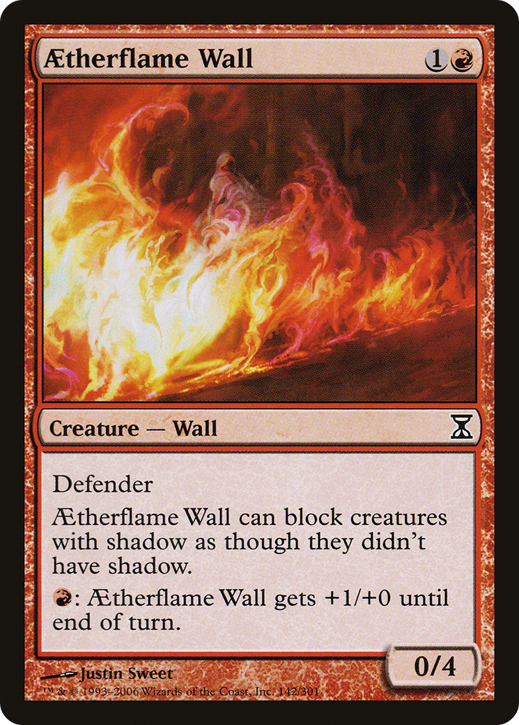 Aetherflame Wall (142) Foil - Time Spiral