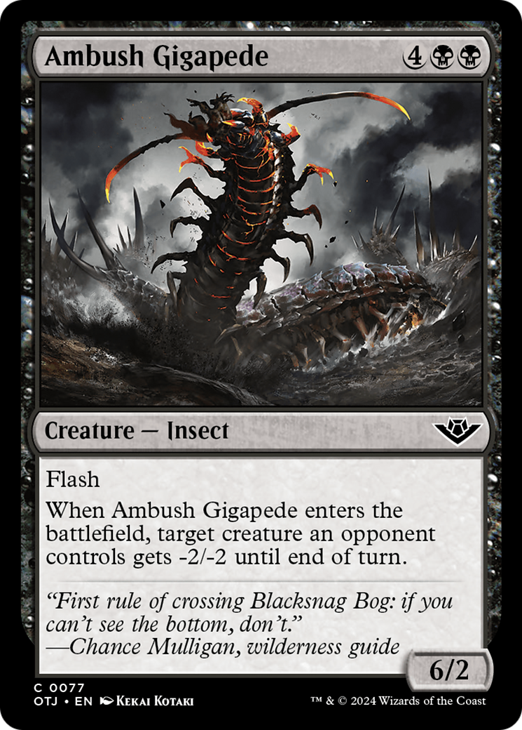 Ambush Gigapede (077) - Outlaws of Thunder Junction