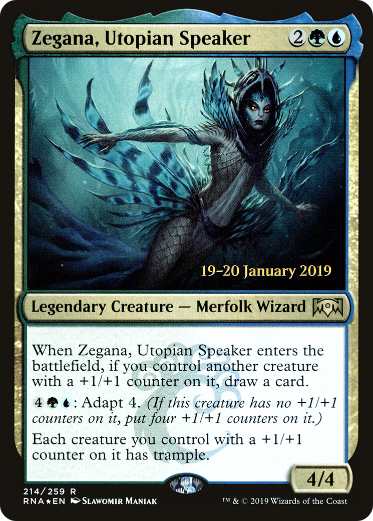 Zegana, Utopian Speaker (214s) Foil - Ravnica Allegiance Promos
