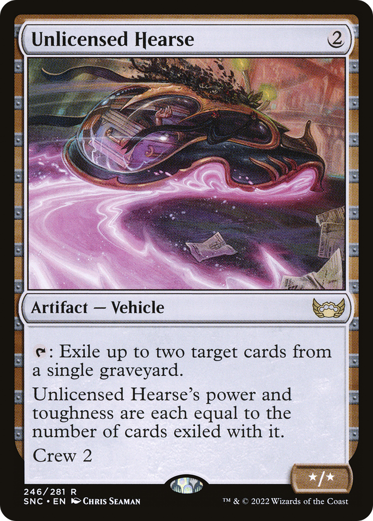 Unlicensed Hearse (246) Foil - Streets of New Capenna
