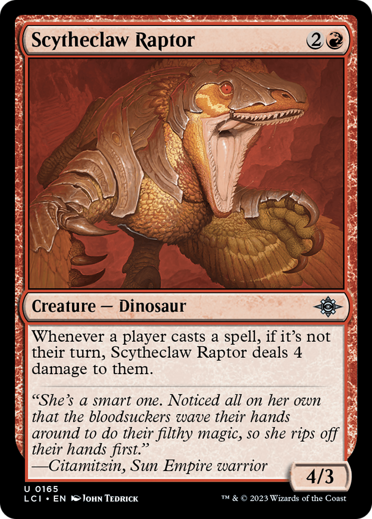 Scytheclaw Raptor (165) Foil - The Lost Caverns of Ixalan