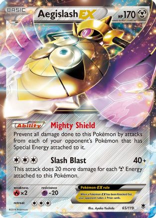 Aegislash EX (65) Holofoil - XY Phantom Forces