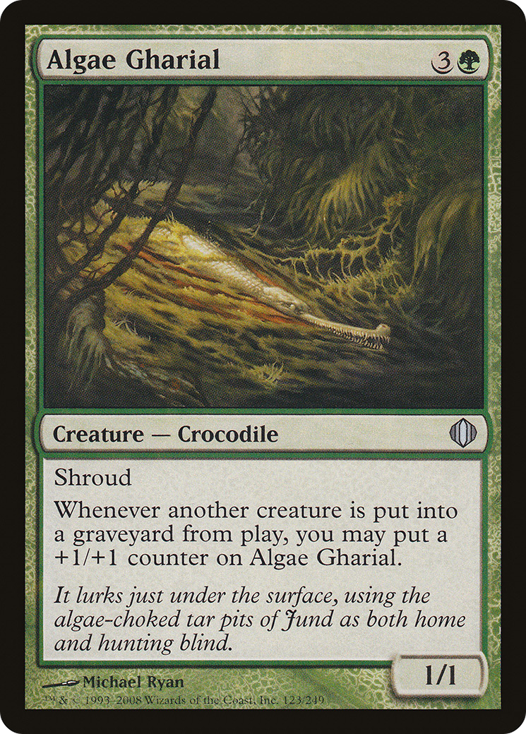 Algae Gharial (123) Foil - Shards of Alara