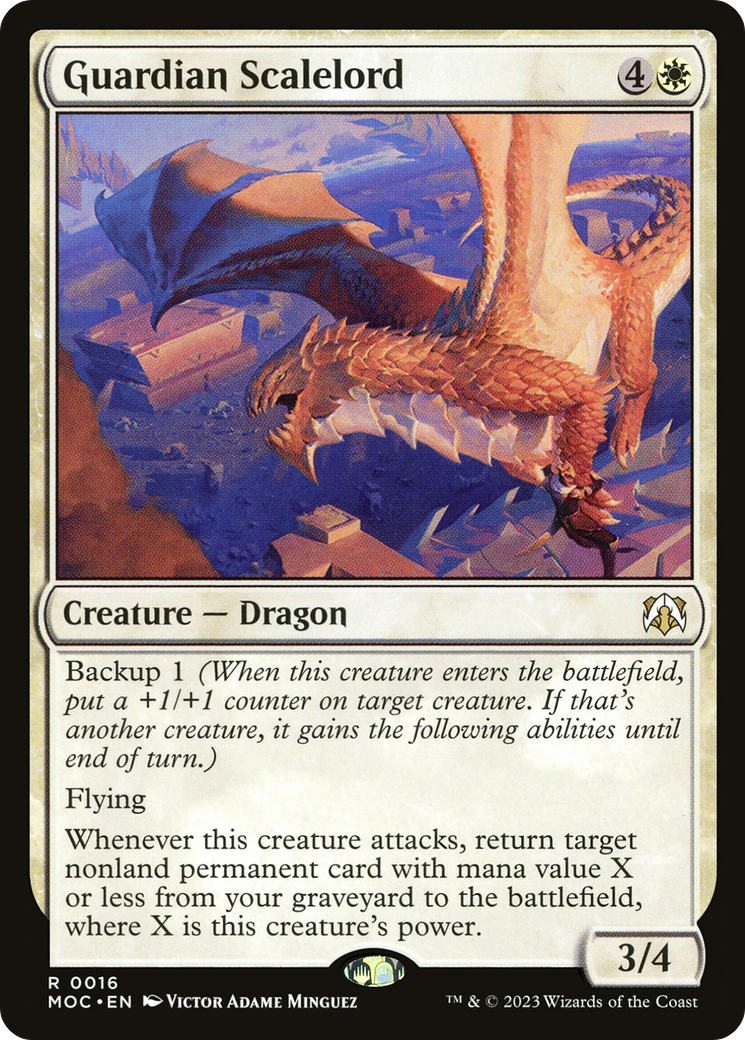 Guardian Scalelord (016) - March of the Machine Commander