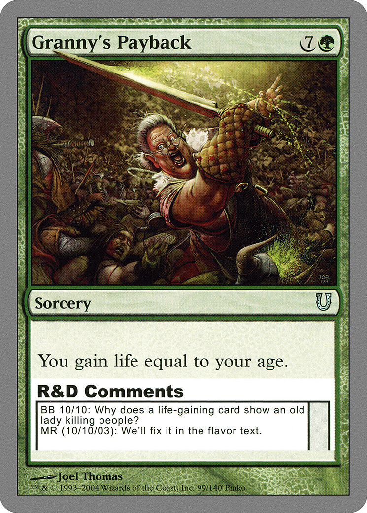 Granny's Payback (099) Foil - Unhinged