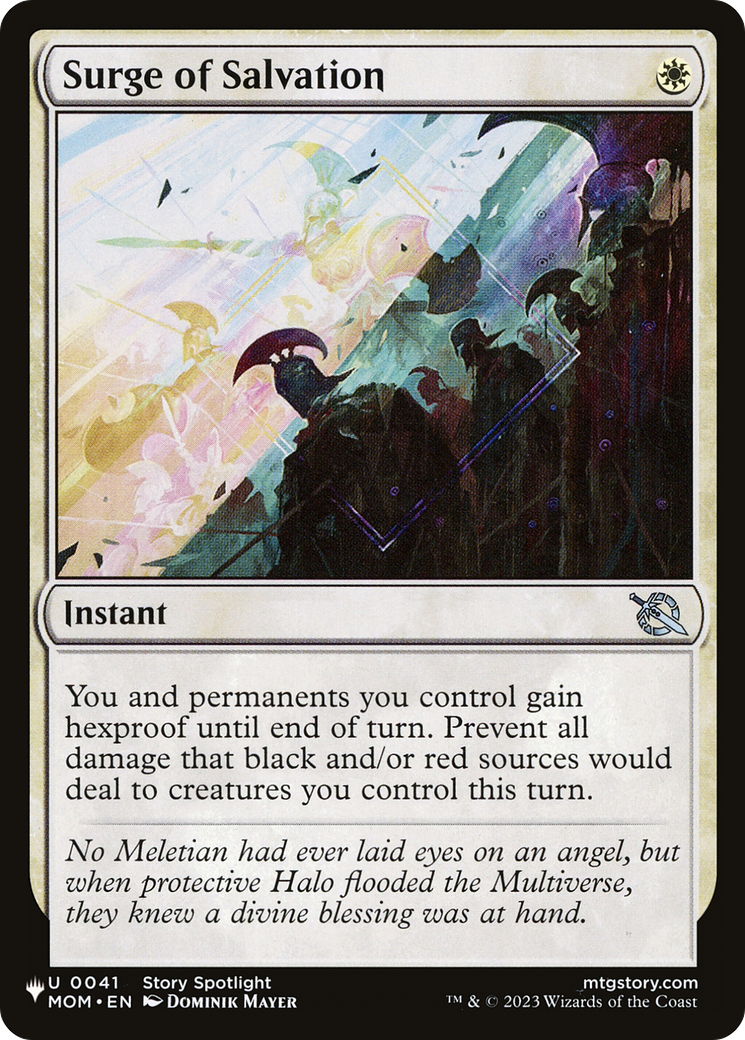 Surge of Salvation (MOM-41) - The List