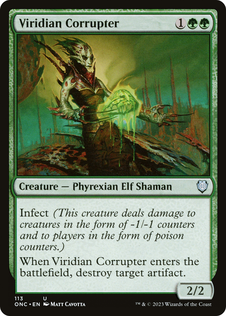 Viridian Corrupter (113) - Phyrexia: All Will Be One Commander