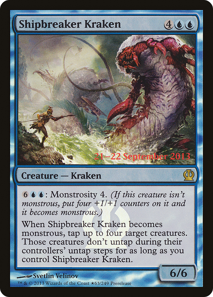 Shipbreaker Kraken (63★) Foil - Theros Promos