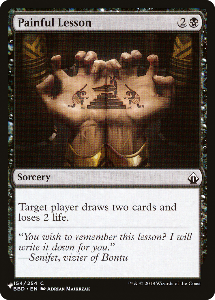 Painful Lesson (BBD-154) - The List