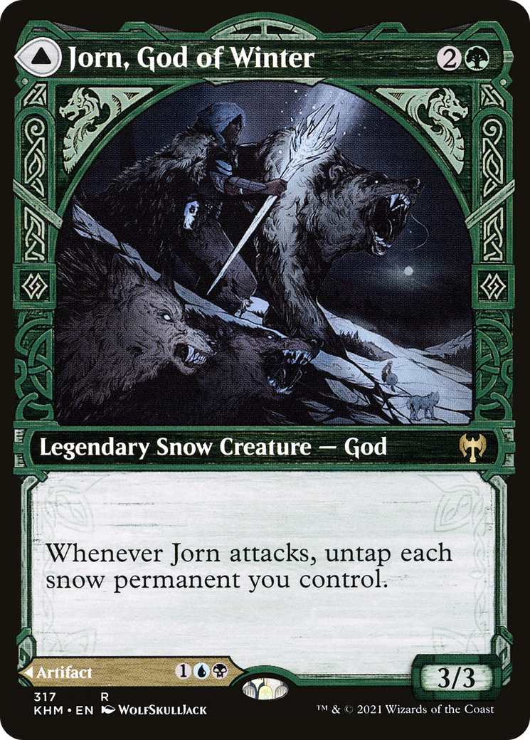 Jorn, God of Winter // Kaldring, the Rimestaff (Showcase) (317) - Kaldheim